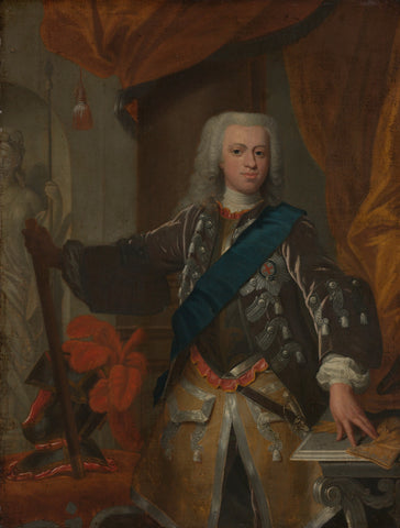 William IV (1711-51), Prince of Orange, Hans Hysing (attributed to), 1730 - 1753 Canvas Print