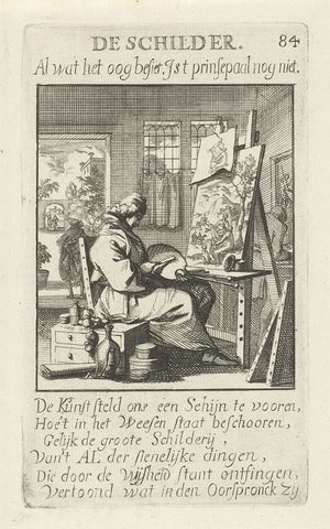 Schilder, Jan Luyken, 1694 Canvas Print