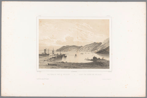 View of the port of Mölle, Louis-Julien Jacottet, 1851 Canvas Print