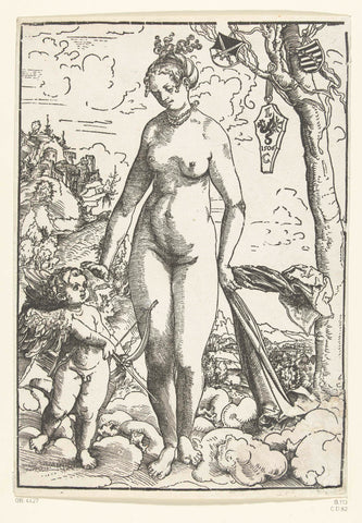 Venus in Love, Lucas Cranach (I), 1506 Canvas Print