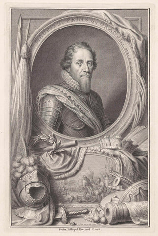 Portrait of Maurits, Prince of Orange, Pieter Tanjé, 1748 Canvas Print