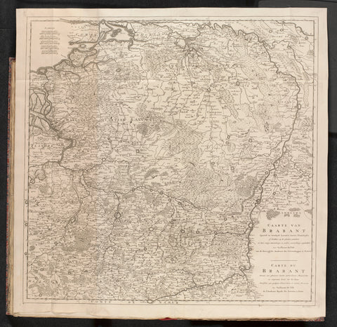 Map of Brabant, c. 1701-1713, anonymous, 1727 - 1729 Canvas Print