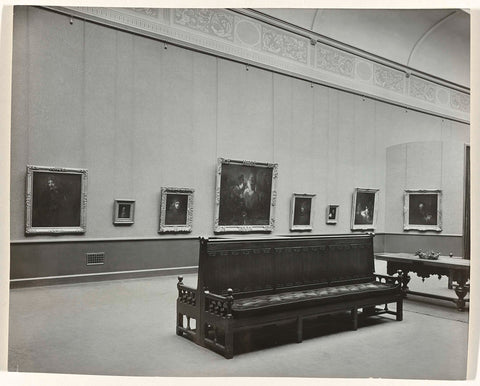 Room 235b with works by Rembrandt around 1924, 1924 - 1928 Canvas Print