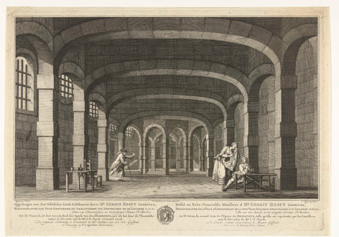 Scene from the opera De Deserteur, 1772, Cornelis Bogerts, 1772 Canvas Print