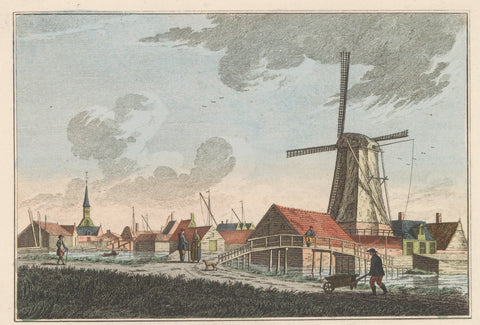 Nieuwendam, c. 1790, Carel Frederik Bendorp (I), 1824 - 1825 Canvas Print