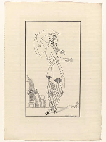 Journal des Dames et des Modes, Costumes Parisiens, 1914, No. 158, Gerda Wegener, 1914 Canvas Print