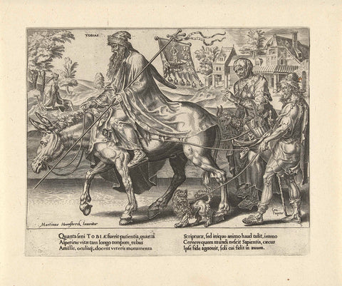 Triumph of Tobias, Dirck Volckertsz. Coorn deer, 1638 Canvas Print