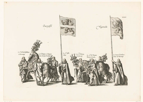 Funeral procession of Archduke Albrecht (plate XXXII), 1622, Cornelis Galle (I), 1623 Canvas Print