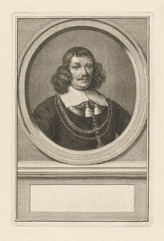 Portrait of Pieter Florisse, Jacob Houbraken, 1747 - 1759 Canvas Print