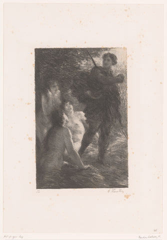 Siegfried en de Rijndochters, Henri Fantin-Latour, 1886 Canvas Print