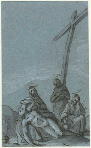 Lamentation, Moses ter Borch, 1661 Canvas Print