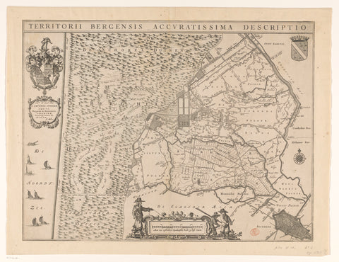 Map of the Glory Of Mountains, anonymous, 1641 - 1662 Canvas Print