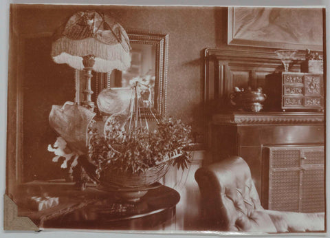 Sitting room of the villa in 1931, 1931 Canvas Print