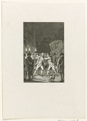 Mayor Loten attacked in Utrecht, 1785, Reinier Vinkeles (I), 1785 - 1795 Canvas Print