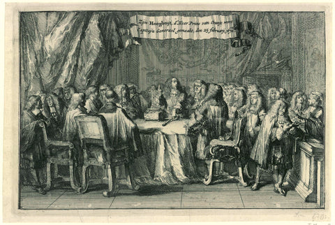 William III sworn in as captain-general, 1672, Romeyn de Hooghe, 1672 - 1674 Canvas Print