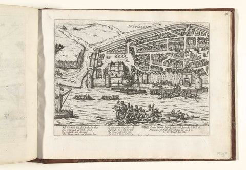 Failed attack on Nijmegen, 1589, Frans Hogenberg, 1589 - 1591 Canvas Print