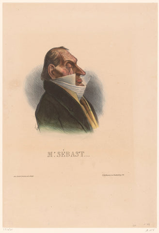 Caricature of Horace Sébastiani, Honoré Daumier, 1833 Canvas Print