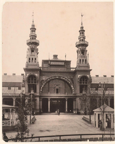 Entrance gate World Exhibition on the Museumplein, Amsterdam 1895, Guy de Coral & Co., 1895 Canvas Print