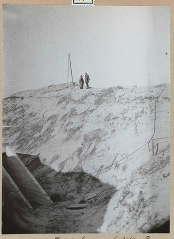 Construction pit at air raid shelter B in Heemskerk, 1939 - 1941 Canvas Print