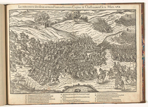 Battle of Jarnac, 1569, Jean Perrissin, 1569 - 1570 Canvas Print