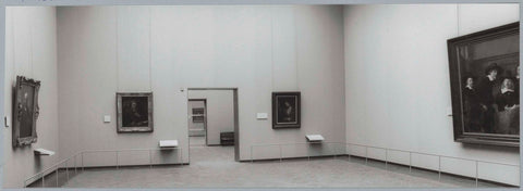 Room with paintings and in the middle behind a view of two rooms, c. 1991 - c. 1992 Canvas Print