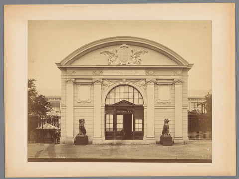 View of the French pavilion during the World's Fair of 1873 in Vienna, klösz, c. 1873 Canvas Print