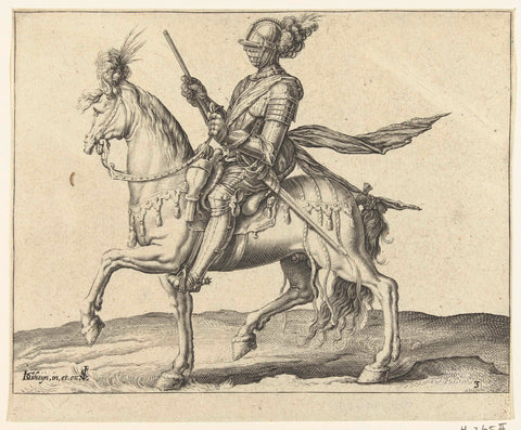 Captain of the cavalry (ritmeester), Jacob de Gheyn (II) (workshop of), 1640 Canvas Print