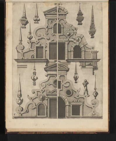 Four half top facades, Johannes or Lucas van Doetechum, 1565 Canvas Print