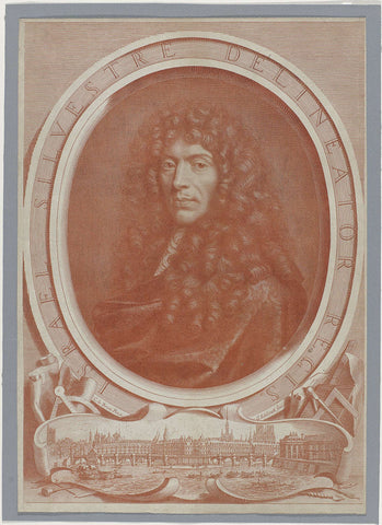 Portret Israel Silvestre, Gerard Edelinck, after 1670 - before c. 1700 Canvas Print