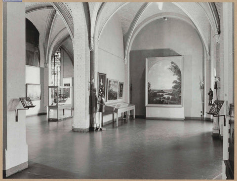 Room 111 seen to the northeast with a view to other rooms, 1963 Canvas Print