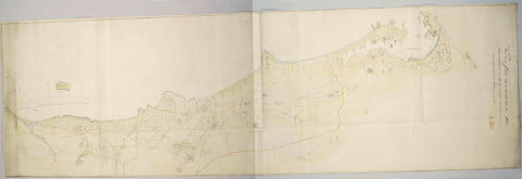 Map of the west coast between Saldanha Bay and Table Bay, J.C. Friderici, 1788 Canvas Print