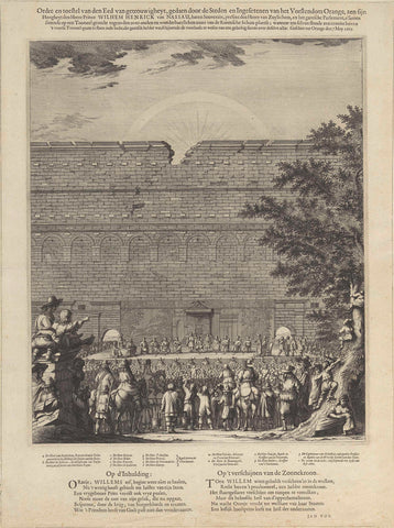 Oath of allegiance taken by the principality of Orange to Prince William III, 1665, Jan de Visscher, 1665 Canvas Print