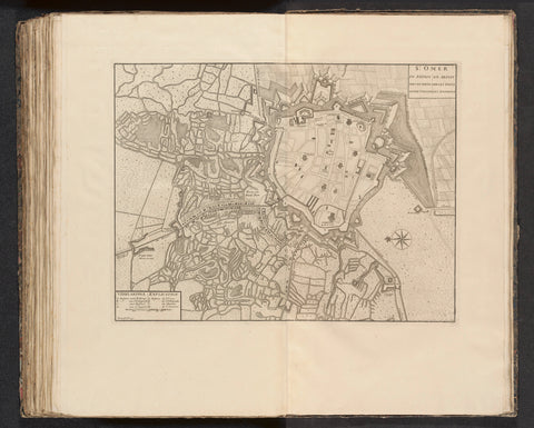 Map of Saint-Omer, 1711, anonymous, 1729 Canvas Print