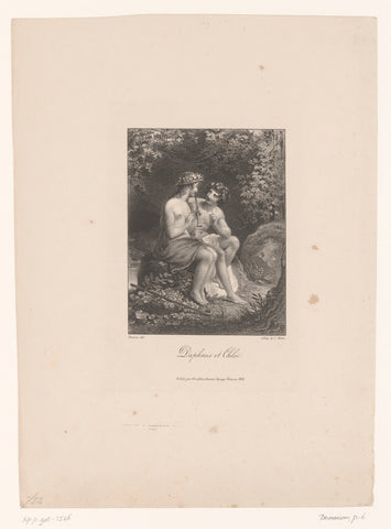 Daphnis en Chloë, Alexandre-Joseph Desenne, 1826 Canvas Print