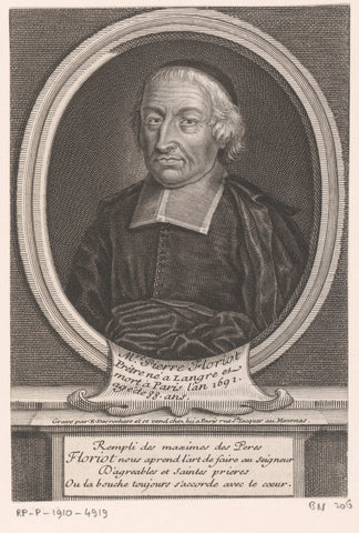 Portrait of Floriot, Etienne Desrochers, c. 1726 Canvas Print