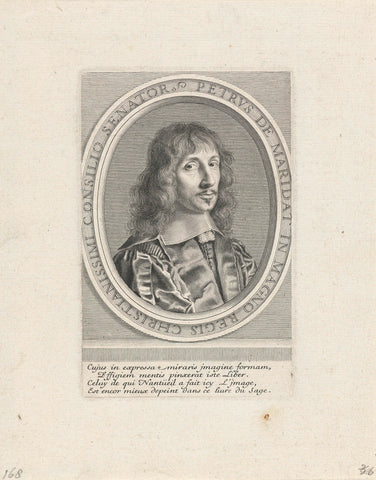 Portrait of Pierre de Maridat, Robert Nanteuil, 1653 Canvas Print