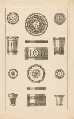 Jewellery boxes, buttons and stamps, Jean Baptiste Fay, 1784 - 1796 Canvas Print