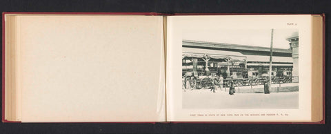 First train to run on the Mohawk & Hudson Railroad, exhibited at the World's Columbian Exposition in Chicago in 1893, Charles Dudley Arnold, 1893 Canvas Print