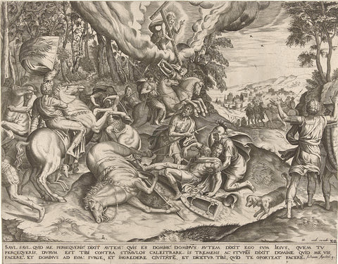 Conversion of Paul, Pieter van der Heyden, c. 1540 - 1572 Canvas Print