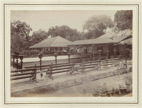 Sultan bathhouse in Ambarwinangun, Kassian Céphas, 1886 Canvas Print