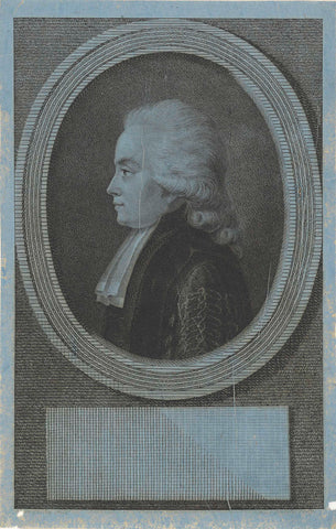 Portrait of Stephanus Johannes van Geuns, version A, Reinier Vinkeles (I), 1796 Canvas Print