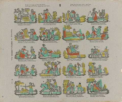 Like you, O dear youth! have learned your lessons, / Then they deez' print the pay, with which ye are revered / Que vous aurez appris, enfants, votre leçon / Que cette image soit alors pour vous un don, Brepols & Dierckx son, 1833 - 1911 Canvas Print