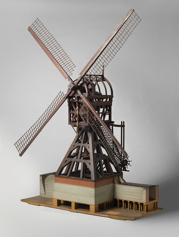 Model van buitenmolen van Vuren, Jacobus Exalto, 1832 Canvas Print