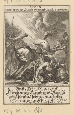 Conversion of Apostle Paul, anonymous, 1697 Canvas Print