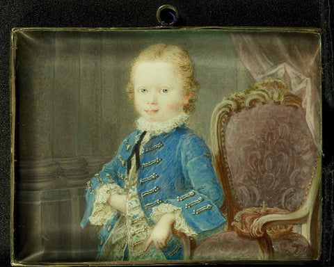 William V (1748-1806), Prince of Orange-Nassau, as a child, Robert Mussard, 1748 - 1760 Canvas Print