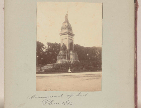 Monument on Het Plein 1813 in The Hague, David Vermeulen (possibly), c. 1900 - c. 1925 Canvas Print