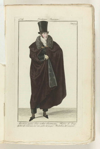 Journal des Dames et des Modes 1824, Costume Parisien (2277), anonymous, 1824 Canvas Print