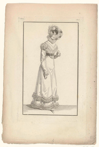 Journal des Dames et des Modes, Costume Parisien, 15 July 1820 (1914), anonymous, 1820 Canvas Print