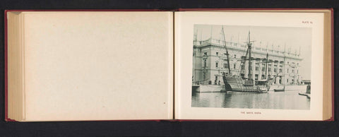 Replica of the Santa Maria, a sailing ship of Christopher Columbus, at the World's Columbian Exposition in Chicago in 1893, Charles Dudley Arnold, 1893 Canvas Print