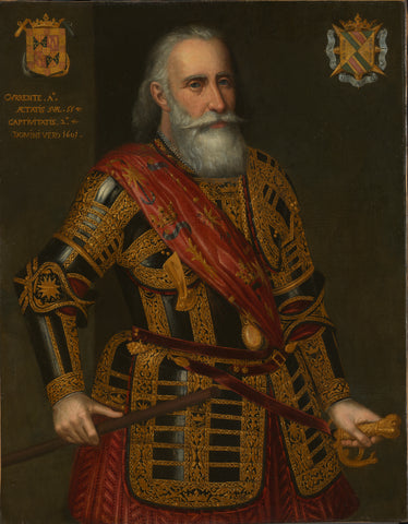 Portrait of Francisco Hurtado de Mendoza, anonymous, 1601 Canvas Print